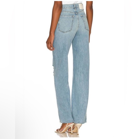 GRLFRND Brooklyn High Rise Straight IN LOST PALMS 25 - Picture 4 of 14